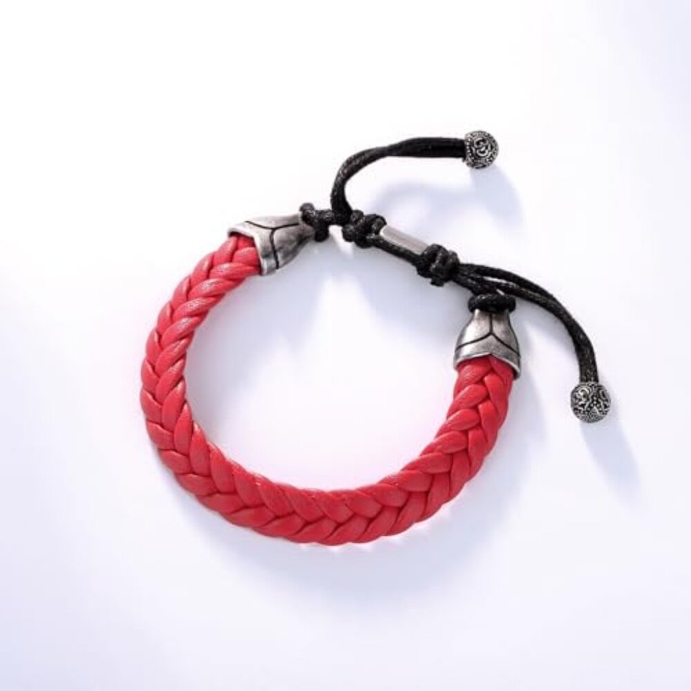 Adjustable Braided Leather Bracelet Minimal Classic Mens Jewelry Wristband - Picture 7 of 7